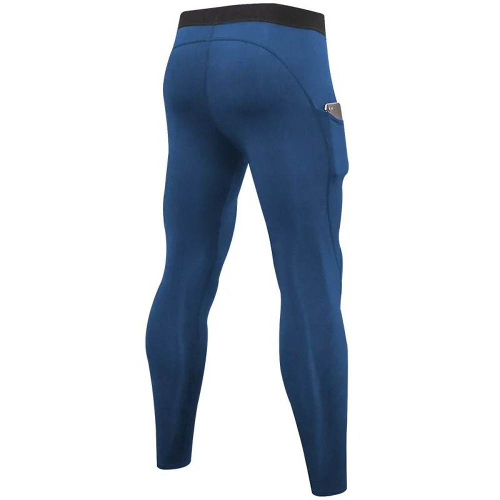Mens Warm Compression Running Leggings For Winter Training 4