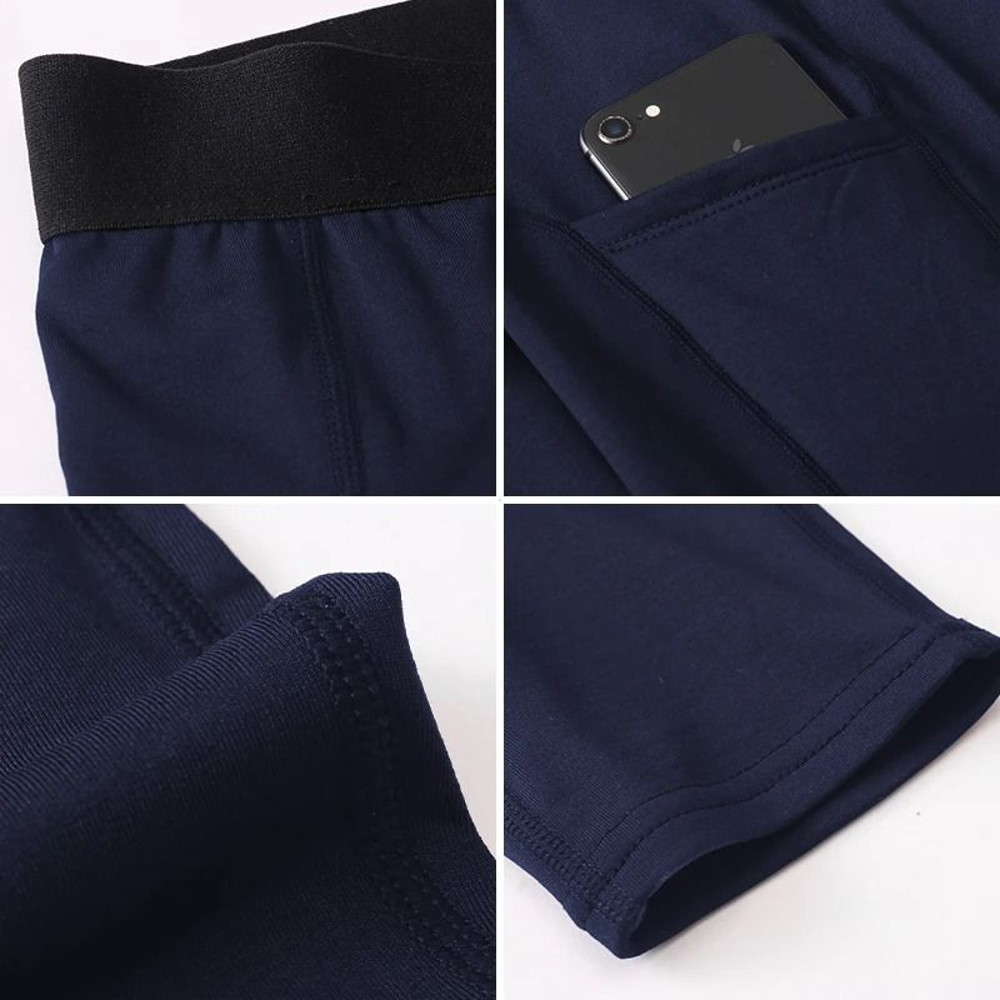 Mens Warm Compression Running Leggings For Winter Training 5