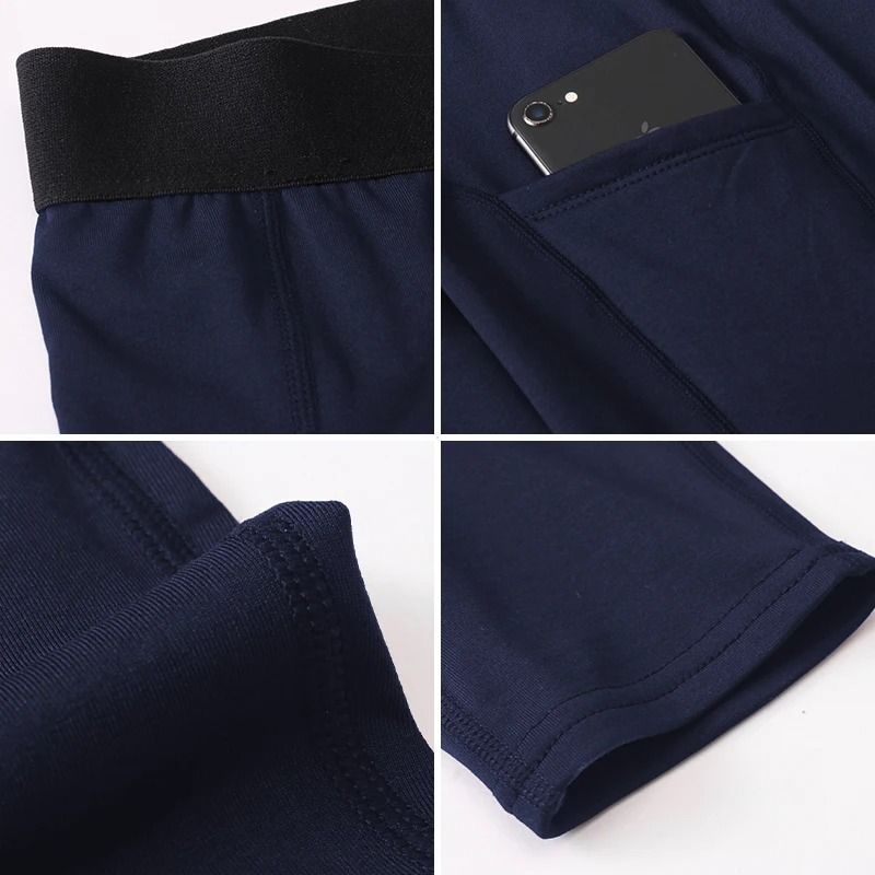 Mens Warm Compression Running Leggings For Winter Training 5