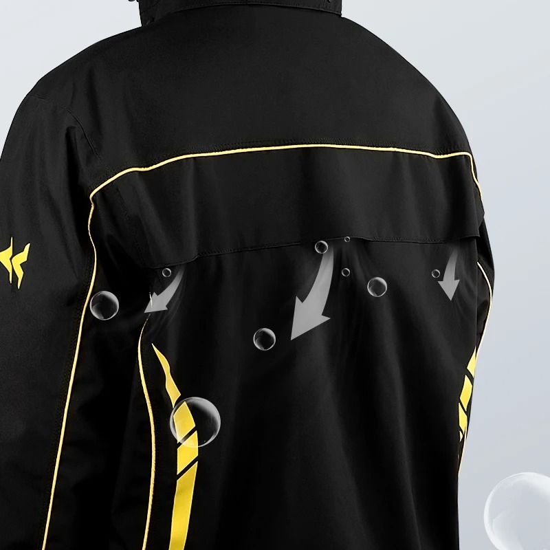 Waterproof Motorcycle Rain Suit With Pants Breathable Reflective And Protective 2Piece Riding Gear 3