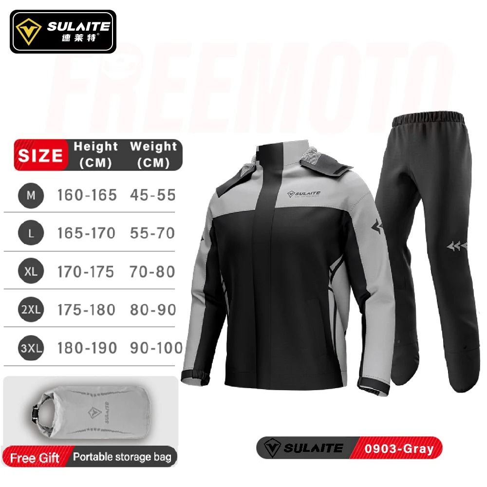 Waterproof Motorcycle Rain Suit With Pants Breathable Reflective And Protective 2Piece Riding Gear 6
