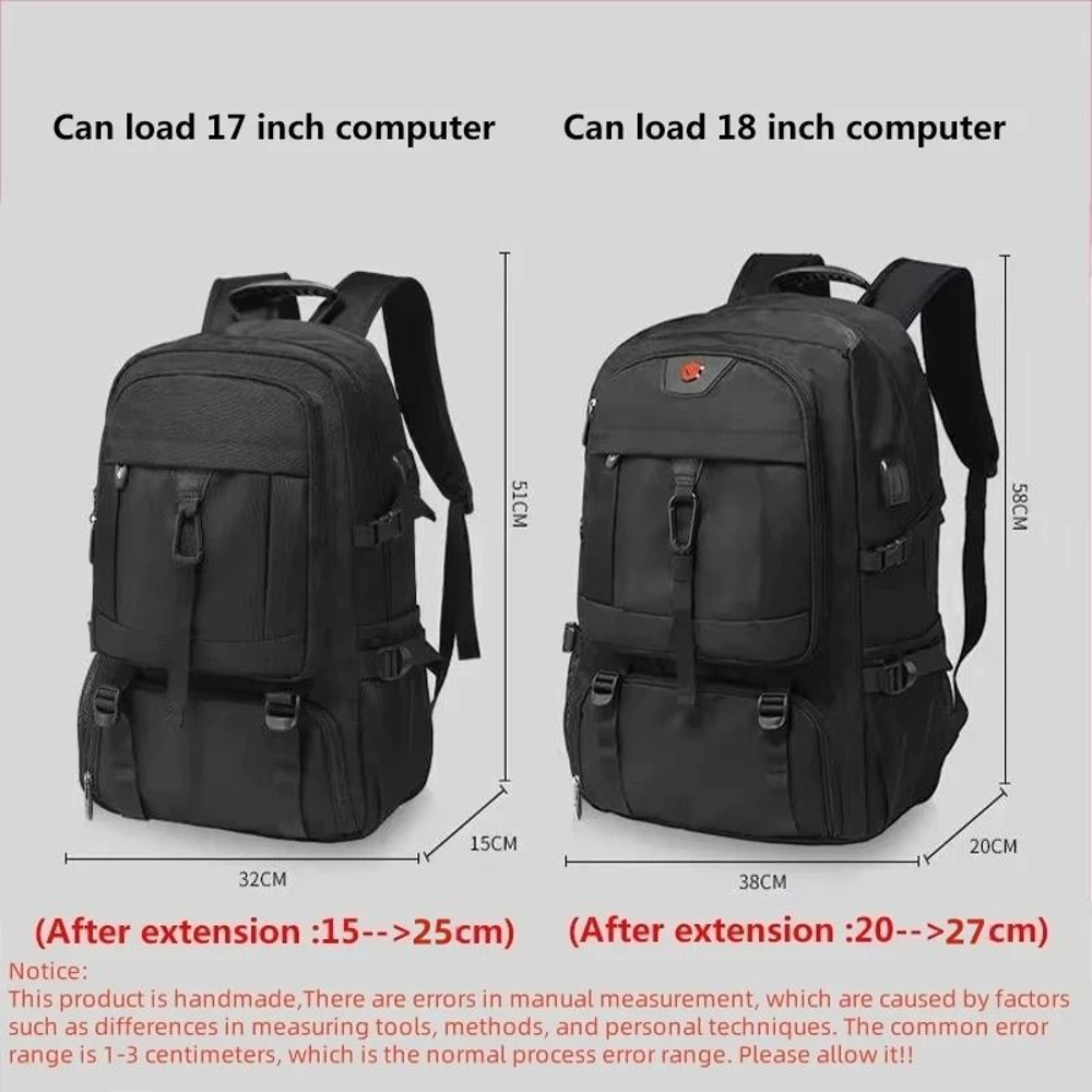 Large Capacity Waterproof Travel Backpack 50L And 80L Expandable Outdoor Hiking And Business Bag 6