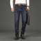 Mens Classic Straight Stretch Jeans Casual Business Denim Pants For Work And Everyday Wear 3