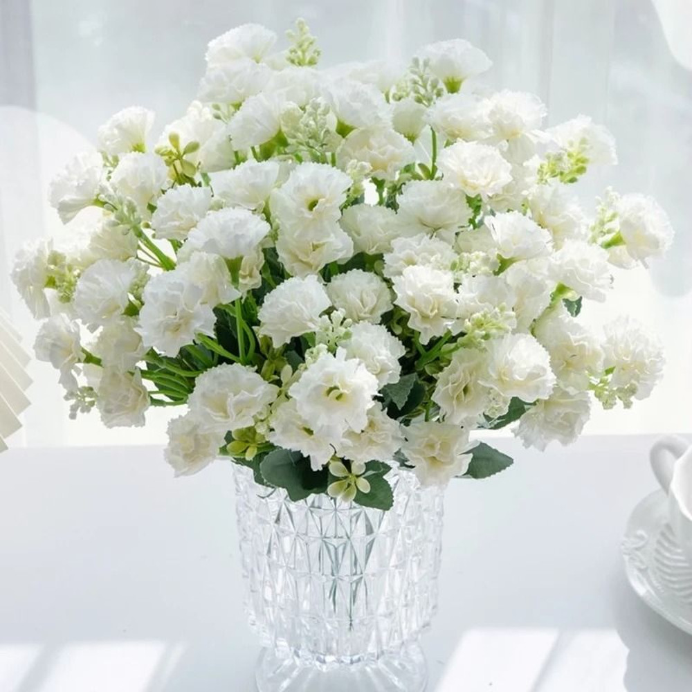 Artificial Carnation Bouquet Home Wedding Table Decor 0