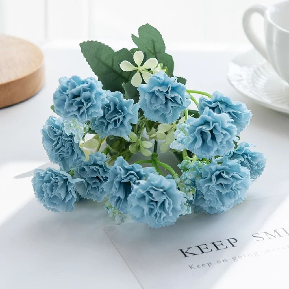 Artificial Carnation Bouquet Home Wedding Table Decor 8