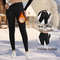 Womens Winter Fleece Lined Leggings High Waist Velvet Warm Tights 3