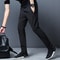 Mens Casual Straight Pants Elastic Waist Slim Fit Joggers 4