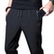 Mens Casual Straight Pants Elastic Waist Slim Fit Joggers 5