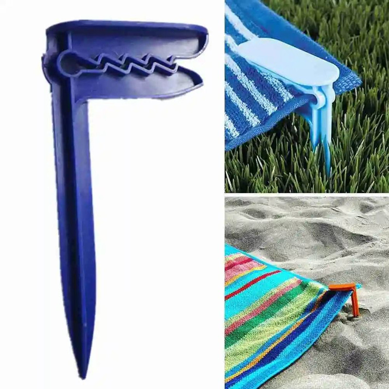 Beach Towel Clip Set Of 4 Camping Mat And Cloth Holder 1