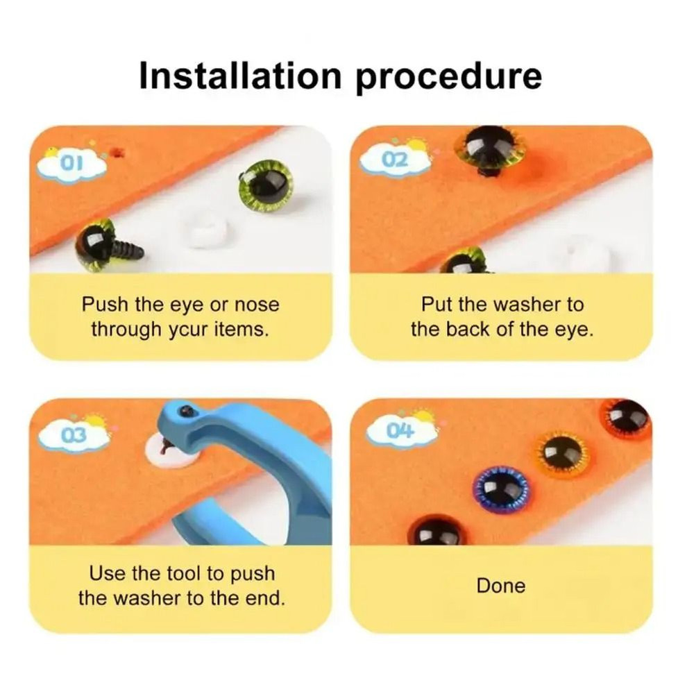 Safety Eye Installation Tool For Plush Toys And Crochet Projects 3