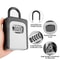 Wall Mounted Key Lock Box 4 Digit Combination Security Key Safe 2