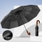 Windproof UV Protection Automatic Folding Umbrella With Curved Handle 6