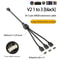 ARGB Chassis Fan Splitter 5V 3PIN Connector 1 To 234 Motherboard Extension Cable 11
