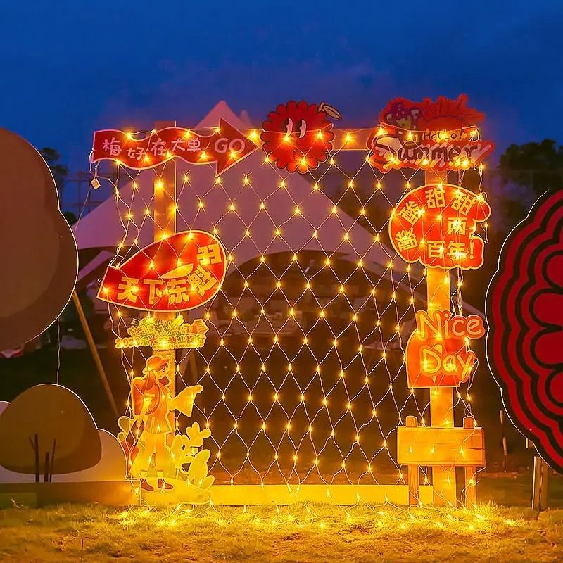Christmas Net Mesh LED String Light For Holiday And Party Decorations 2