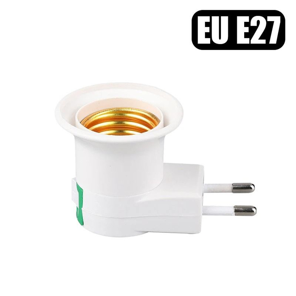 Direct Plug In Rotary Lamp Holder With Switch For E27 Bulb Socket 12