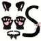 Cat Paw Gloves And Headband Set For Winter Cosplay And Cute Outdoor Wear 1