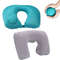 Press On Inflatable U Shaped Pillow For Neck Relaxation And Travel Comfort 0