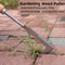 Stainless Steel Gap Weeding Tool With Wooden Handle For Garden And Patio Cleaning 0
