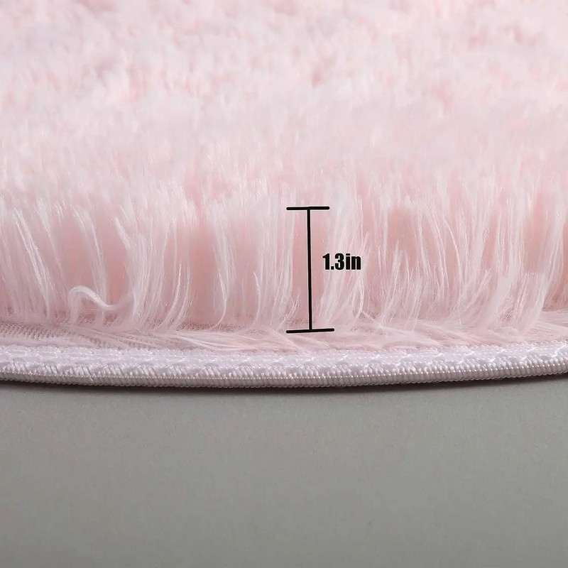 Super Soft Plush Round Rug Mat For Bedroom And Living Room Decoration 5