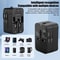 Universal Travel Adapter With Dual USB Ports For EU UK US AU Outlets 4