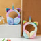 Colorful Unicorn Plush Earflap Earmuffs For Kids And Women 2