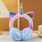 Colorful Unicorn Plush Earflap Earmuffs For Kids And Women 3