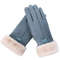 Women Winter Furry Warm Full Finger Mittens With Soft Lining And Outdoor Touchscreen Design 7