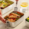 304 Stainless Steel Bento Box Portable Metal Lunch Box For Kids And Adults With Lockable Clips 2