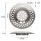 Stainless Steel Sink Strainer Filter For Kitchen And Bathroom Drains 11