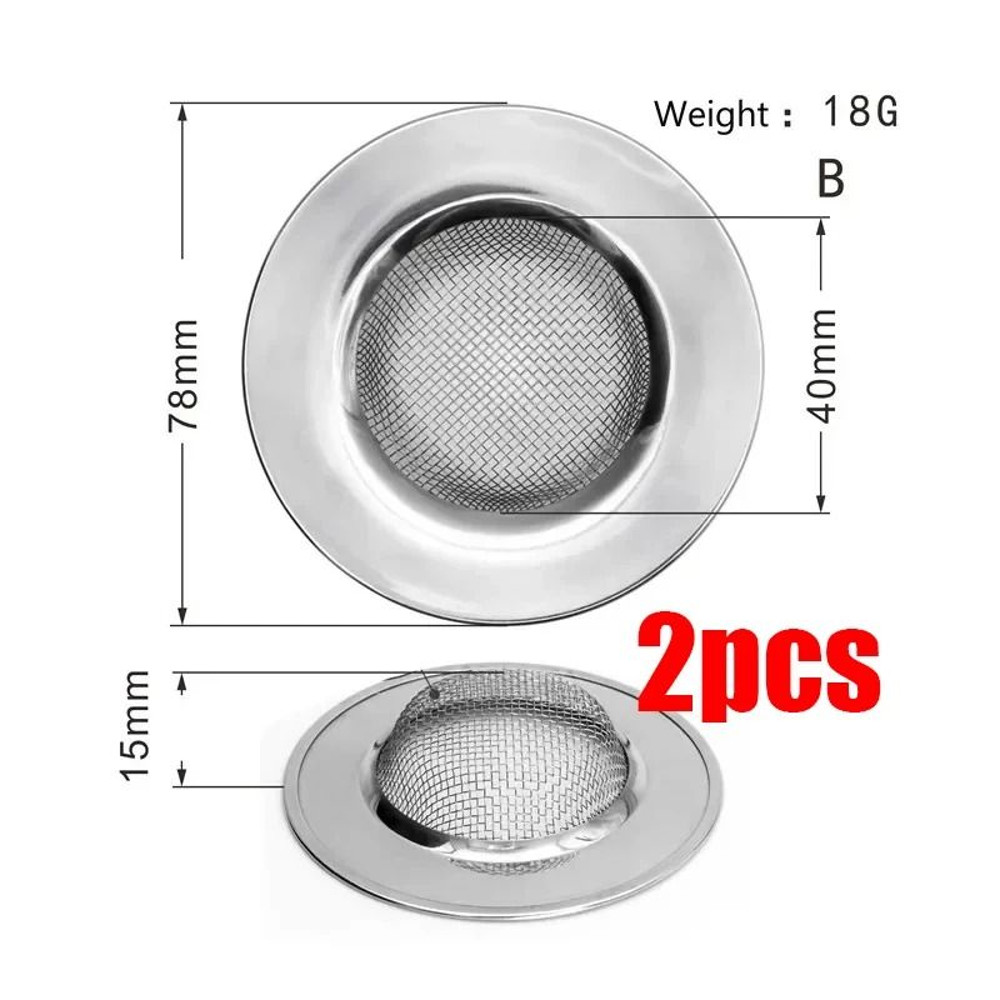 Stainless Steel Sink Strainer Filter For Kitchen And Bathroom Drains 13