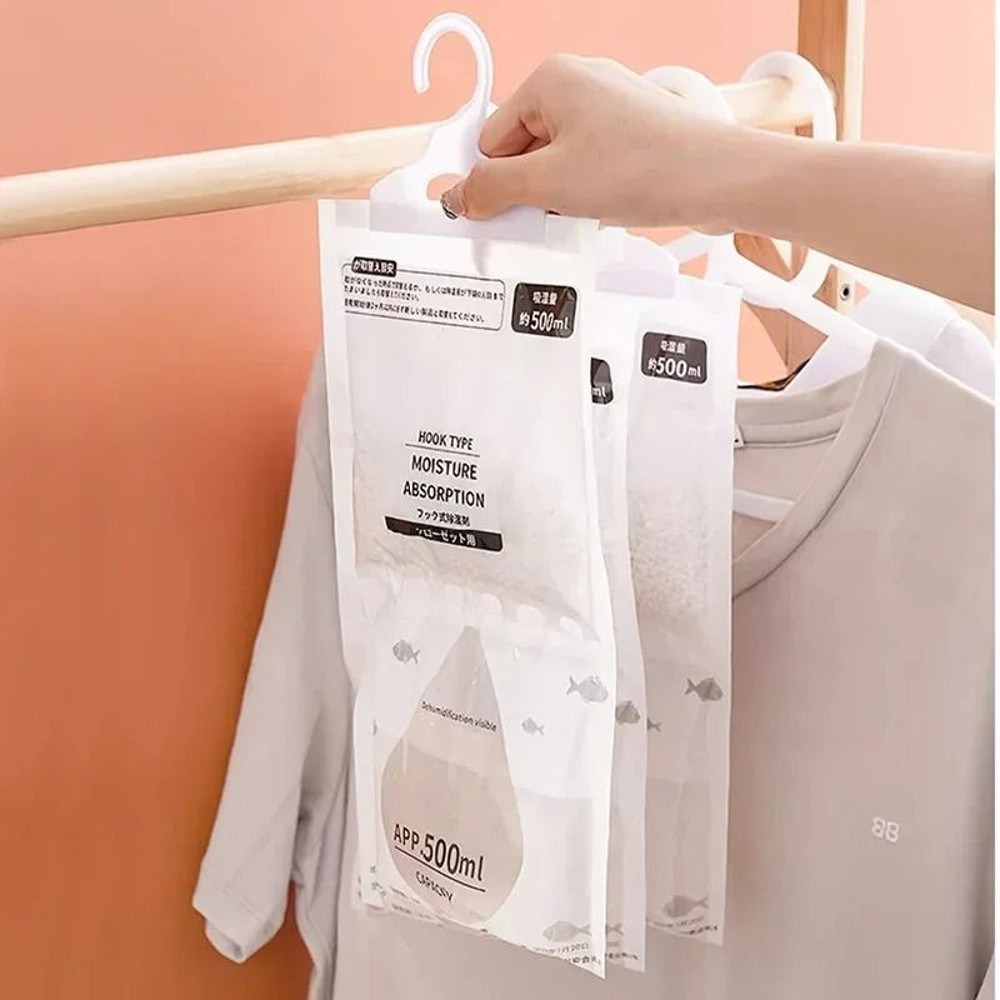 Hanging Moisture Absorption Dehumidification Bag 500ml Household Mildew Proof Desiccant 1