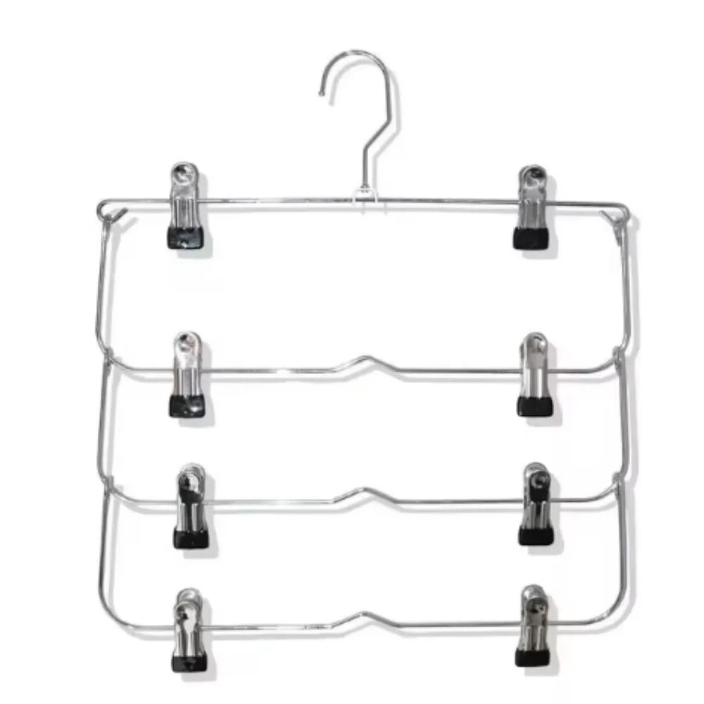 Multi Functional Home Non Slip Metal Pants Rack Stainless Steel Hanger Storage Skirt Rack 8