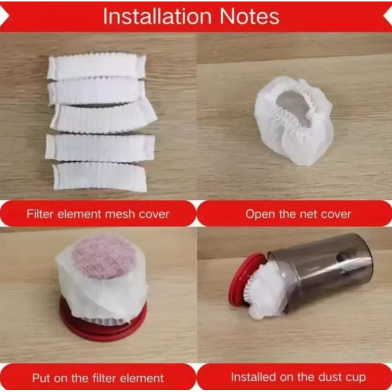 Disposable Vacuum Cleaner Filter Mesh Dust Collection Net Cover Accessories For Home Vacuum Cleaner 4
