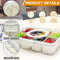 Portable Snack Storage Box 4 Grid And 8 Grid Food Organizer With Lid For Travel And Refrigerator 4