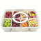 Portable Snack Storage Box 4 Grid And 8 Grid Food Organizer With Lid For Travel And Refrigerator 7