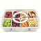 Portable Snack Storage Box 4 Grid And 8 Grid Food Organizer With Lid For Travel And Refrigerator 7