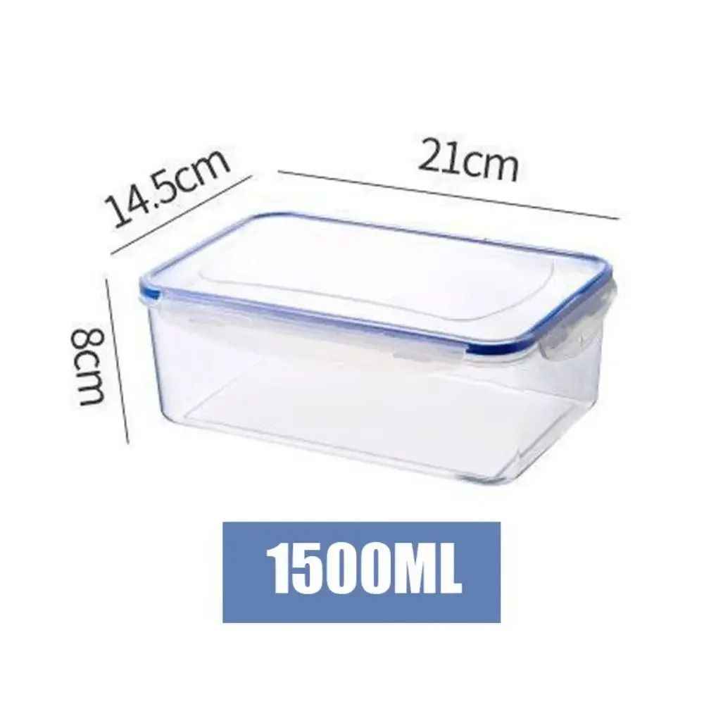 Plastic Refrigerator Food Storage Box With Lid Airtight Container For Kitchen Organization 10