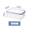 Plastic Refrigerator Food Storage Box With Lid Airtight Container For Kitchen Organization 8