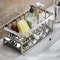 Stainless Steel Kitchen Sink Rack Organizer For Sponge Soap And Towel Storage 2
