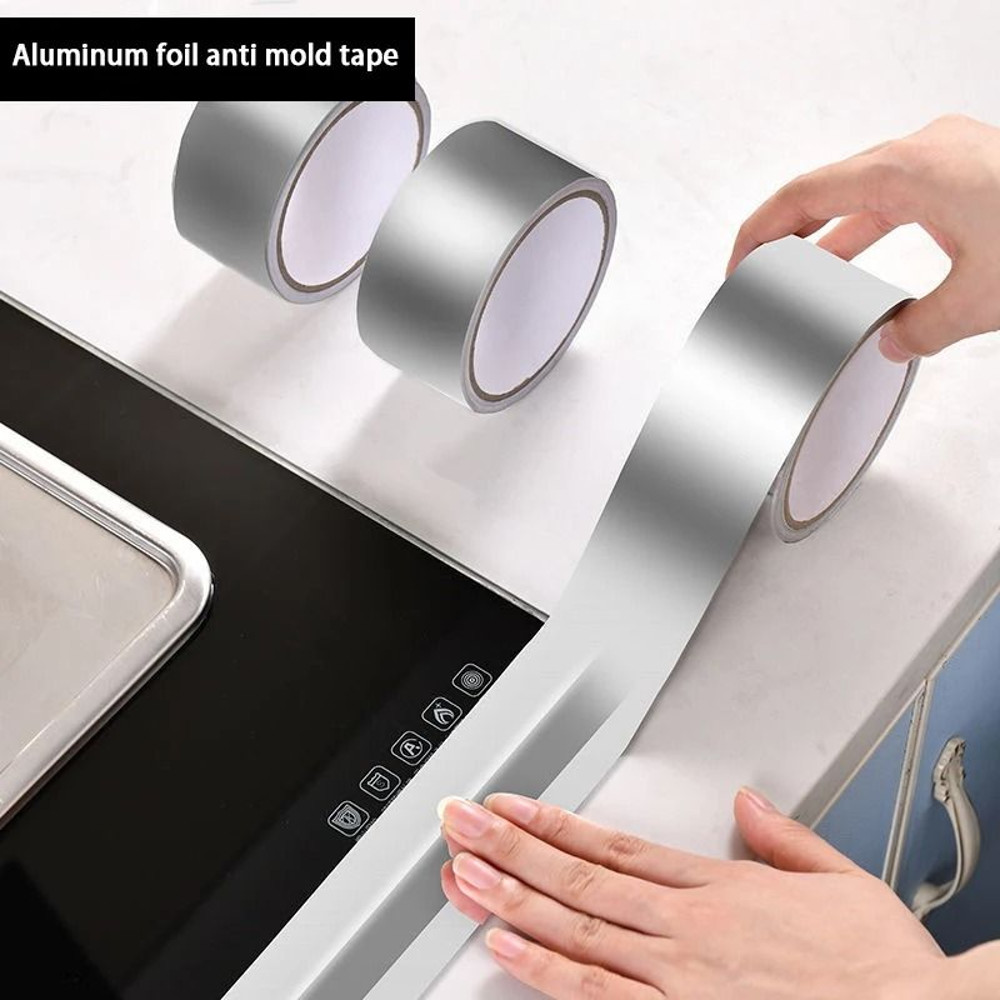 HighTemperature Aluminum Foil Kitchen Tape Waterproof Seam And Cooktop Protector 3