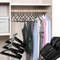 Non Slip Metal Suit And Coat Hangers Heavy Duty Clothes Organizer With Round Notches 0