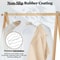 Non Slip Metal Suit And Coat Hangers Heavy Duty Clothes Organizer With Round Notches 5