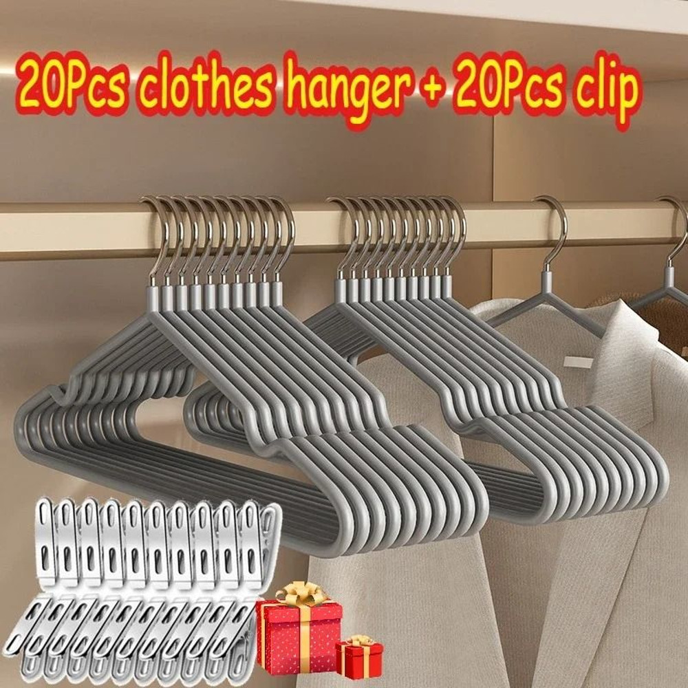 Non Slip Metal Suit And Coat Hangers Heavy Duty Clothes Organizer With Round Notches 7