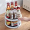 360 Degree Rotatable Kitchen Condiment Organizer Round Non Slip Spice Storage Tray 3