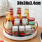 360 Degree Rotatable Kitchen Condiment Organizer Round Non Slip Spice Storage Tray 6