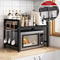 Expandable Microwave Shelf Organizer With Adjustable Countertop Storage Rack 0