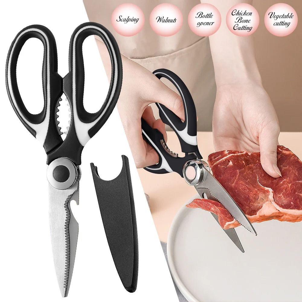 Multifunctional Stainless Steel Kitchen Scissors For Meat Fish And Poultry Cutting 5