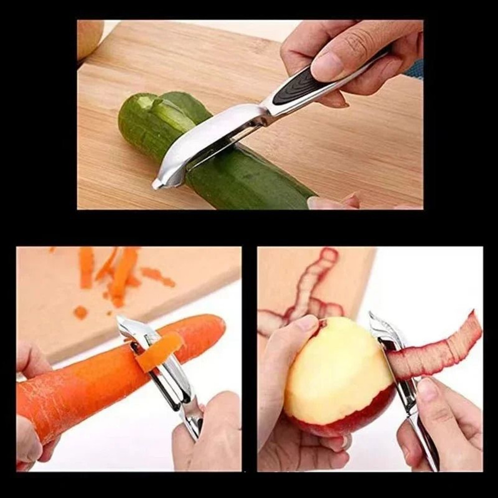Stainless Steel Multi Function Vegetable Peeler And Fruit Cutter 4
