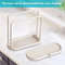 Double Layer Kitchen Cloth Drain Rack For Sink And Countertop Storage 4