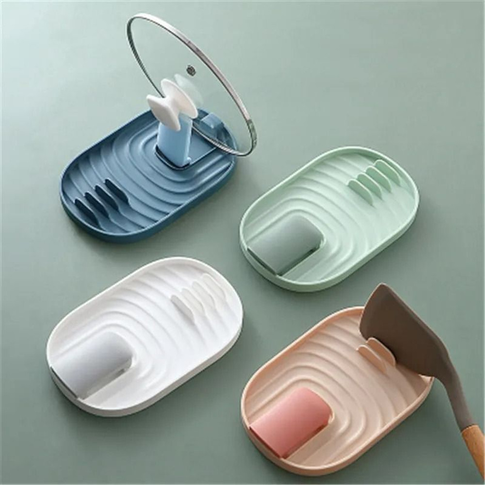 Kitchen Pot Lid And Utensil Holder Rack Organizer 4